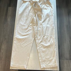Women’s Loft Paperbag Beige Pants Size 10